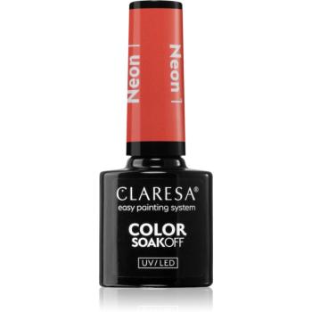 Claresa SoakOff UV/LED Color Neon gélový lak na nechty odtieň 1 5 g