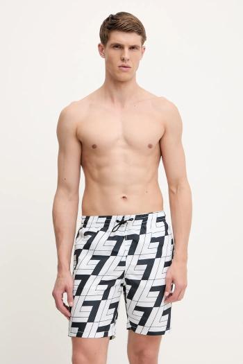 Plavkové šortky EA7 Emporio Armani biela farba, AF13052.7M000537