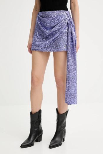 Sukňa Alohas Nala fialová farba, mini, puzdrová, R100765