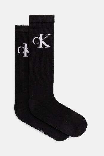 Ponožky Calvin Klein Jeans 2-pak pánske, čierna farba, 701228802