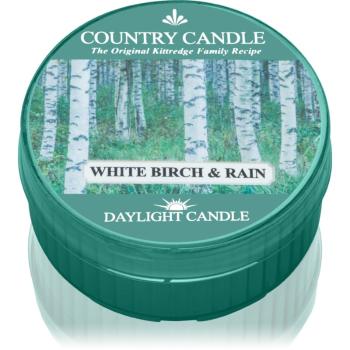 Country Candle White Birch & Rain čajová sviečka 42 g