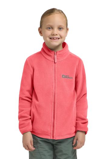 Detská mikina Jack Wolfskin TAUNUS JACKET K ružová farba, jednofarebná, 1609482