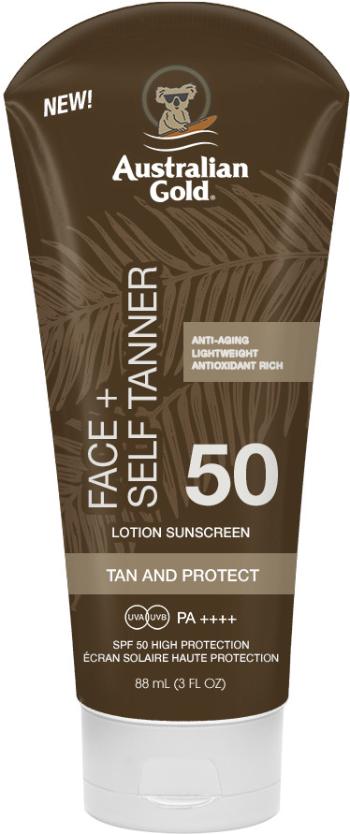 AUSTRALIAN GOLD Face + Self tanner, SPF 50, 88 ml