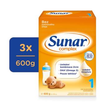 SUNAR Complex 1 Počiatočné mlieko, 3x600 g