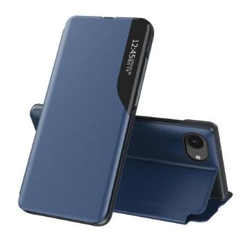 MG Eco Leather View knižkové puzdro na iPhone 16e, modré