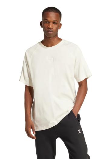 Bavlnené tričko adidas Originals Essential pánske, biela farba, jednofarebné, JD3278
