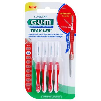 G.U.M Trav-Ler Interdental medzizubné kefky 0,8 mm 4 ks