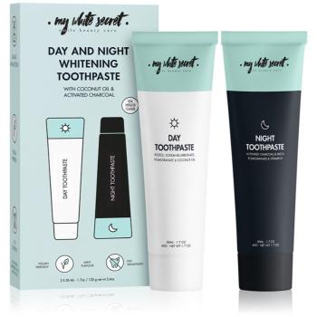 My White Secret Toothpaste Classic Mint sada zubnej starostlivosti pre žiarivé biele zuby