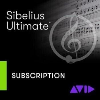 AVID Sibelius Ultimate Annual New Subscription (Digitálny produkt)