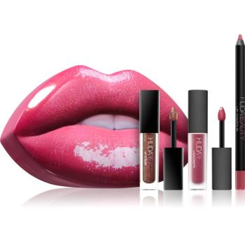 Huda Beauty Contour & Strobe Lip Set darčeková sada odtieň Trophy Wife & Shameless