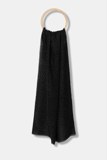 Šál Armani Exchange čierna farba, vzorovaná, XM001714 AF17470