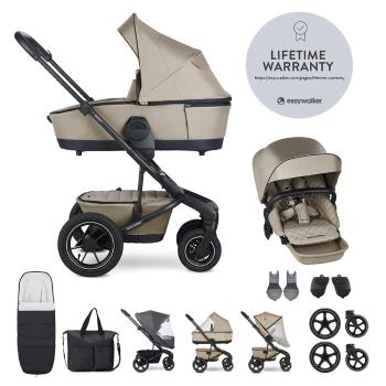 EASYWALKER Set XXL kočík kombinovaný Harvey⁵ Air Premium Pearl Taupe s príslušenstvom