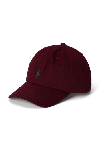 Detská bavlnená šiltovka Polo Ralph Lauren bordová farba, 323785653074