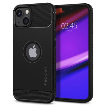 Spigen Rugged Armor silikónový kryt na iPhone 13, čierny (ACS03518)