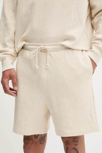 Bavlnené šortky Tommy Jeans béžová farba, DM0DM21805