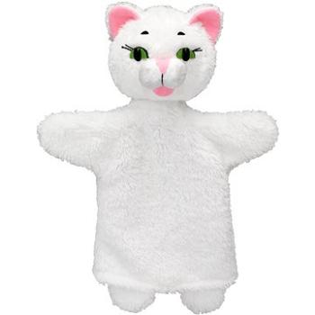 Mačička biela 26 cm, maňuška (8590121500524)