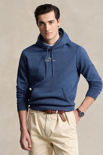 Mikina Polo Ralph Lauren pánska, čierna farba, s kapucňou, s nášivkou, 710936586