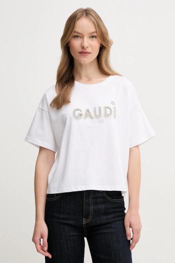 Tričko Gaudi dámske, biela farba, 511BD64030