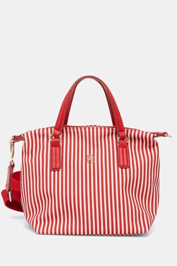 Kabelka Tommy Hilfiger červená farba, AW0AW17202
