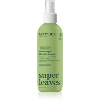 Attitude Super Leaves Avocado Oil & Olive Leaves sprej pre jednoduché rozčesávanie vlasov pre normálne až suché vlasy 240 ml