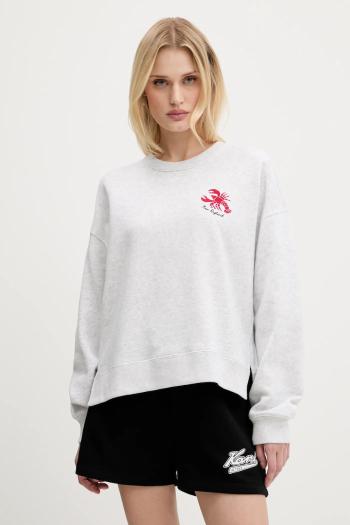 Mikina Hollister Co. šedá farba, melanžová, KI352-5148