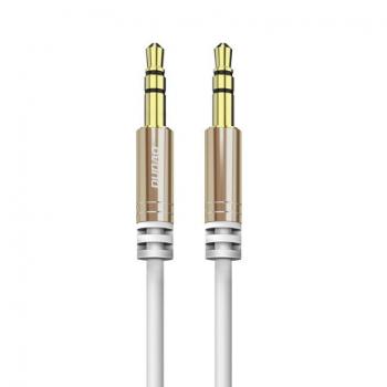 Dudao L12 AUX kábel 3.5mm mini jack 1.5m, biely (L12 white)