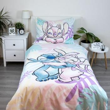 Lenjerie de pat din bumbac Jerry Fabrics Lilo andStitch "Leaves", 140 x 200 cm, 60 x 80 cm, 140 x 200 cm, 60 x 80 cm