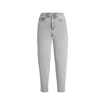 Jjxx  Jenas Lisbon Mom - Light Grey Denim  Rovné džínsy Šedá