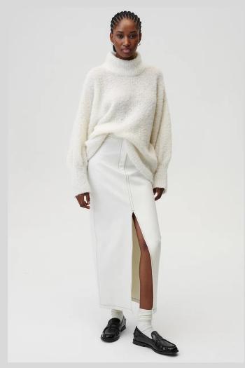 Sukňa Undress Code Soft Gaze Skirt béžová farba, maxi, rovný strih, 759