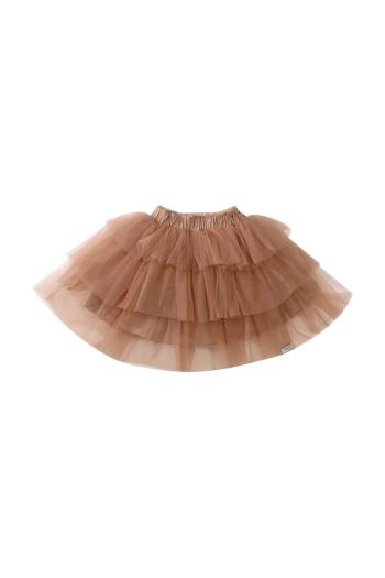 Dievčenská sukňa Donsje Mirre Skirt oranžová farba, mini, áčkový strih, 4099300