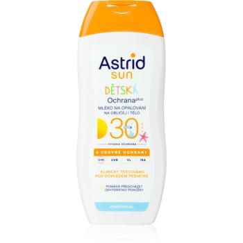 Astrid Sun detské mlieko na opaľovanie SPF 30 na tvár a telo 200 ml