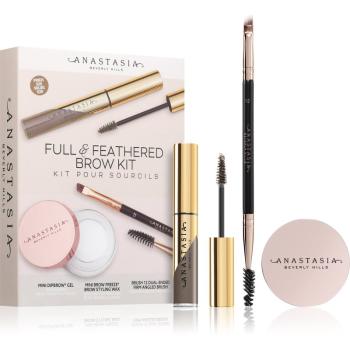 Anastasia Beverly Hills Full & Feathered Brow Kit Mini sada na obočie odtieň Taupe