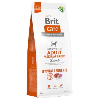 12kg Brit Care Dog Hypoallergenic Adult Medium Breed Lamb & Rice száraz kutyatáp