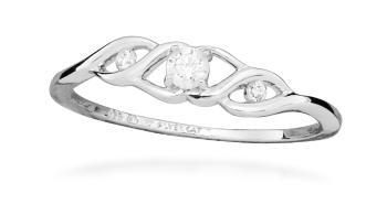 Silver Cat Strieborný dámsky prsteň s kubickými zirkónmi SC570 54 mm