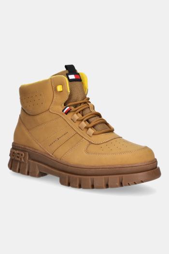 Detské zimné topánky Tommy Hilfiger hnedá farba, T3X5-34129