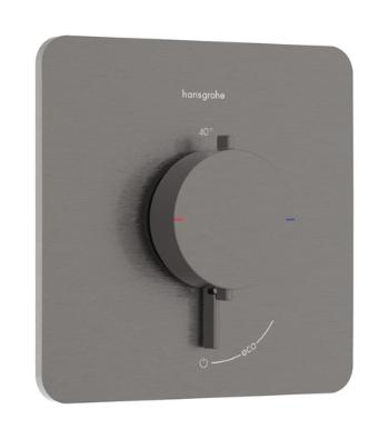 Sprchová batéria Hansgrohe Ecostat Comfort Q bez podomietkového telesa kartáčovaný čierny chróm 33712340
