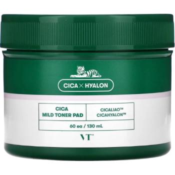 VT COSMETICS Exfoliačné vankúšiky na tvár s centelou a kyselinou salicylovou 130ml 60 ks