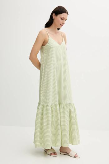 Šaty United Colors of Benetton zelená farba, maxi, áčkový strih, 4SZRDV0B8