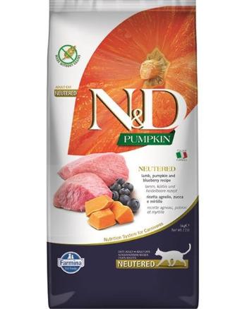 Farmina N&D cat PUMPKIN (GF) adult, neutered, lamb & blueberry granule pre mačky 5kg