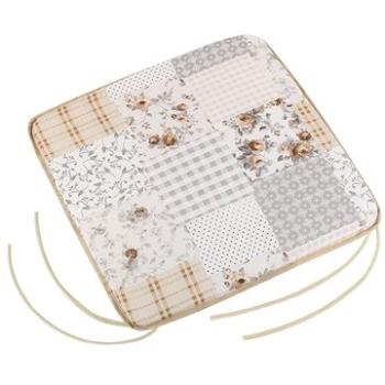 Bellatex EMA hladký – 40 × 40 cm, hladký – béžovo-sivý patchwork (4625)