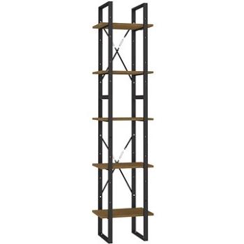 Shumee, s 5 policami hnedá, 40 × 30 × 175 cm, borové drevo, 3081976