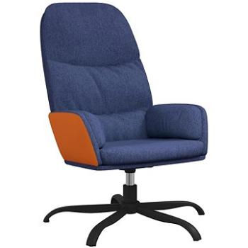 Relaxačné kreslo modré textil, 341035