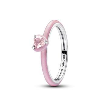 Pandora Originálny ružový prsteň zo striebra ME 193088C02 50 mm