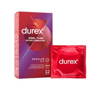 Durex Feel Thin Extra Lubricated kondomy 12 ks