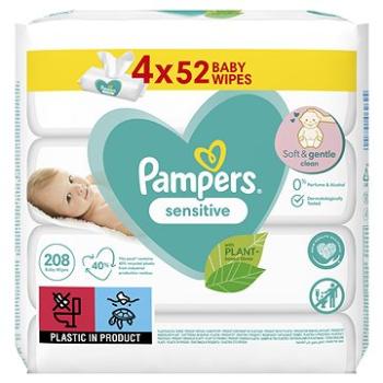 PAMPERS vlhčené obrúsky Sensitive 4× 52 ks (8001841062624)