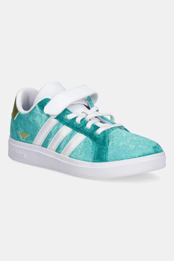 Detské tenisky adidas GRAND COURT 2.0 JASMINE tyrkysová farba, JR4919