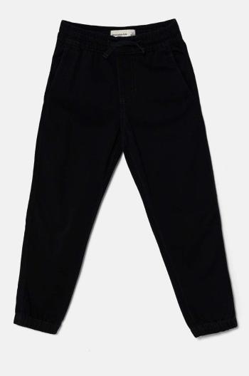 Detské nohavice Abercrombie & Fitch tmavomodrá farba, jednofarebné, KI230-4022