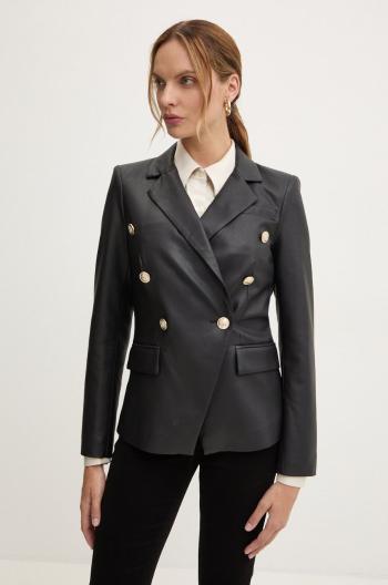 Sako Marciano Guess PAMELA čierna farba, dvojradové, jednofarebné, 4YGN14 7114A