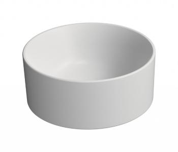 GSI - KUBE X keramické umývadlo na dosku, priemer 32cm, biela mat 943509