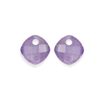 Sparkling Jewels Prívesky na náušnice z ametystu EAGEM05-CC